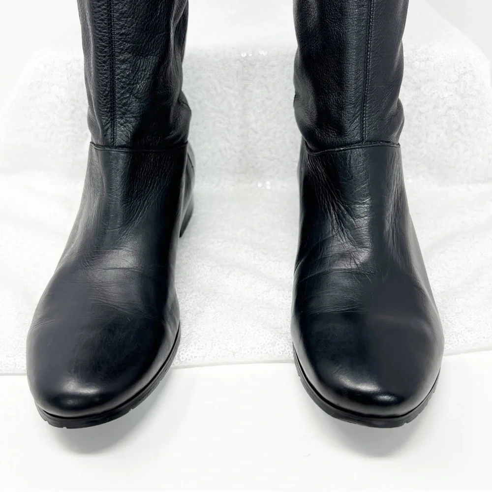 Jessica Simpson riding boots black leather size 7.5 women’s